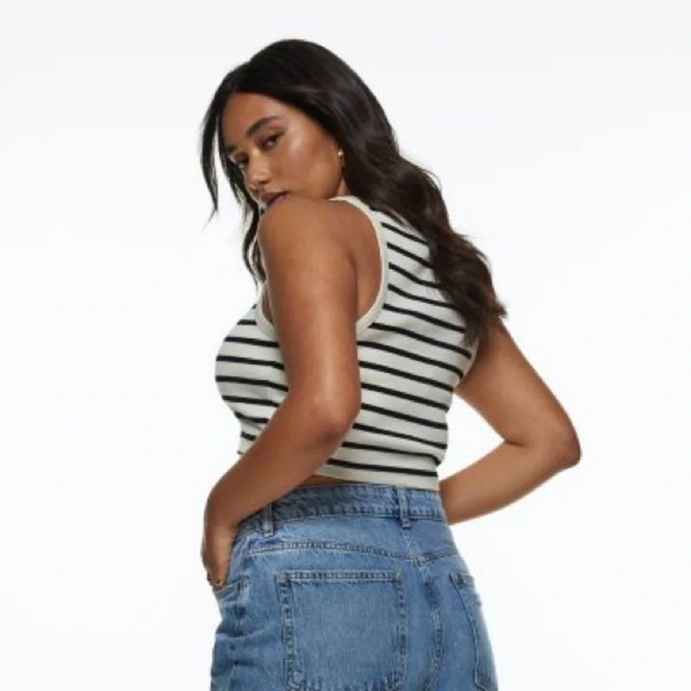 Crop striped tank top - Picture 4 of 7